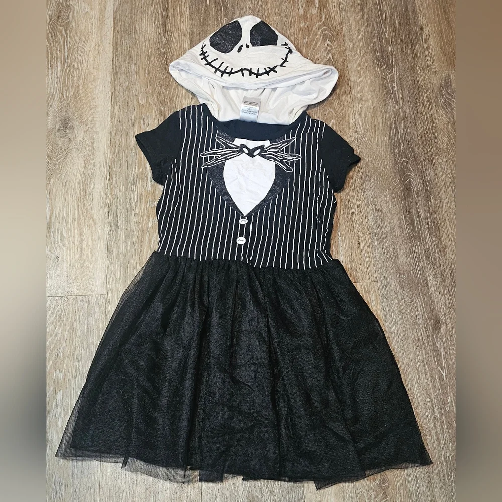 Disney Nightmare Before Christmas Dress With Hood. Kids Size M7/8. From Disney. - Picture 1 of 10